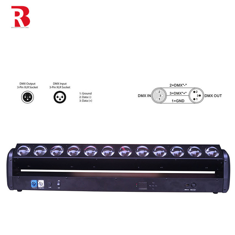 12 pcsx30W ruchoma głowa LED Bar światła scenicznego Backcolor Efekt Marco