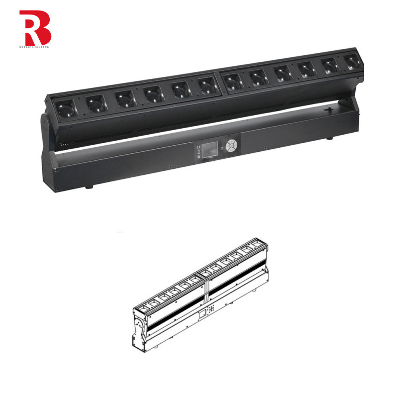 12 sztuk 40W RGBW 4 w 1 LED ruchomy wiązek głowy