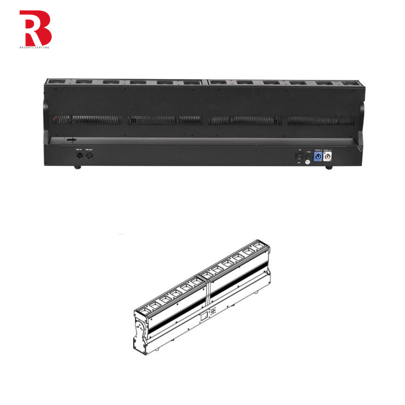 Wodoszczelny ruchomy światło głowy 12 sztuk 40W RGBW 4in1 LED wiązki