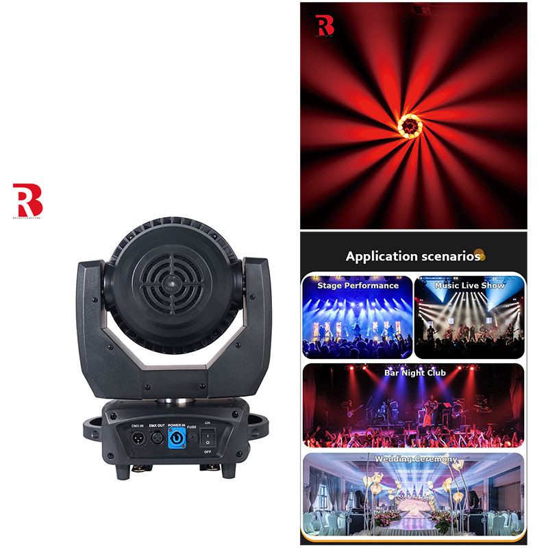 30 sztuk 0,18 W RGB 3 w 1 LED ruchomego głowicy obracającej Gobo dla produkcji telewizyjnej i filmowej