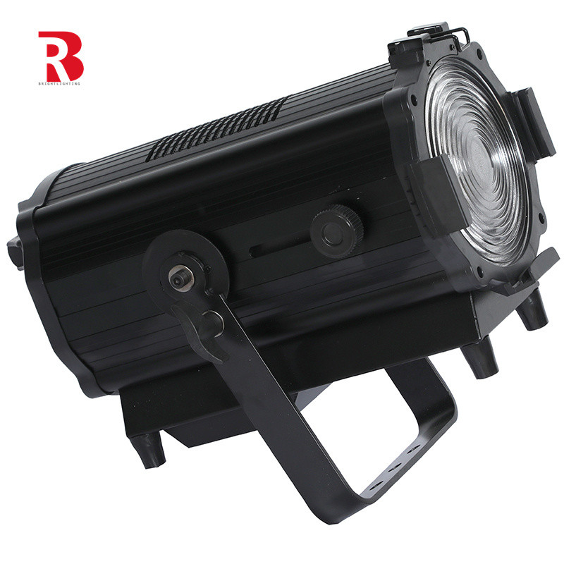 200W DMX512 Manual Zoom Aluminium Alloy LED Fresnel Stage Lighting 2/5CH