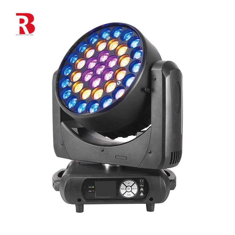 Wydarzenie Dmx512 Wnętrze Strobe 37x15w 4-W-1 LED Zoom Wash Poruszający się głowa światło sceniczne
