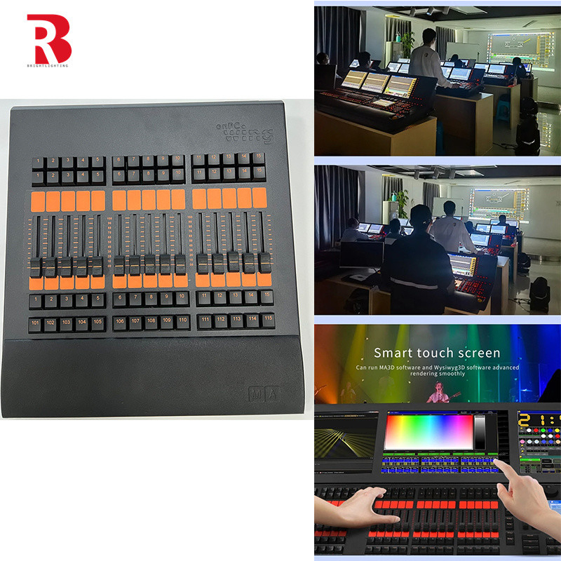 Kontrolownik światła Grand Ma2 na komputerze Fader Wing DMX512 DJ Stage