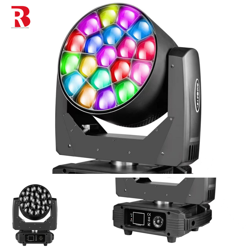 Specyfikacje techniczne dla 19x15W ruchomego światełka na scenie