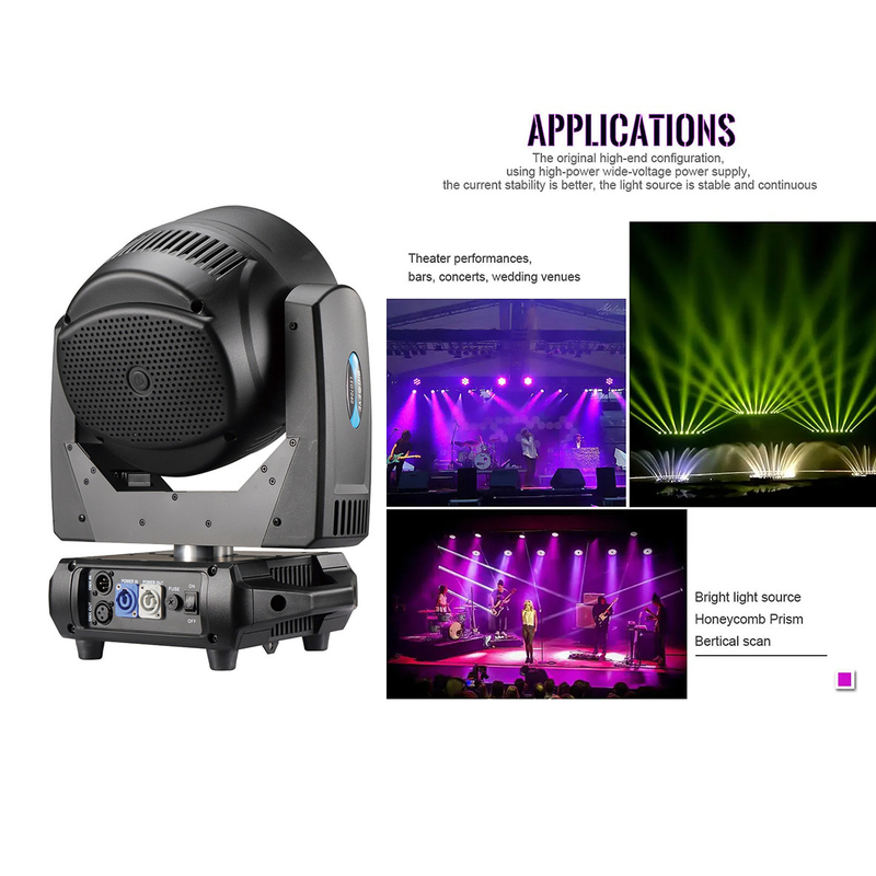 LED w pomieszczeniu ruchomym głowica Beeye Stage 7pcs 40W 4-Win-1 Zoom Beam Light For Event