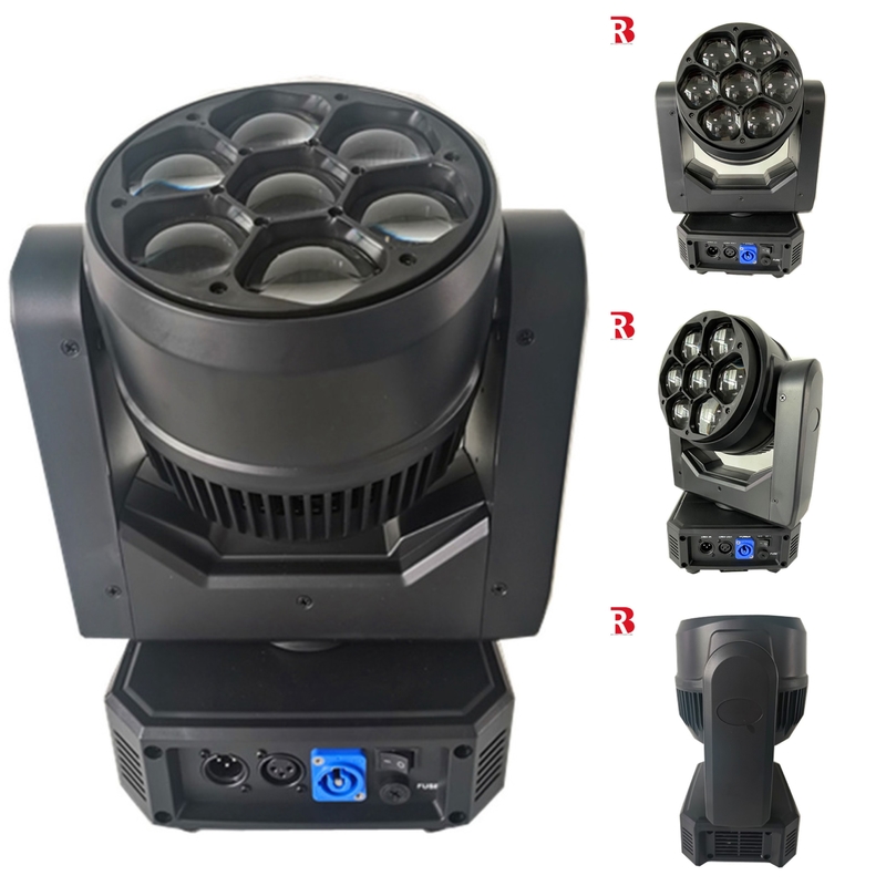 Mini 7*40w LED Bee Zoom Poruszający się Głowa Światło Do Disco Party Club Bar Performance Scene Lighting