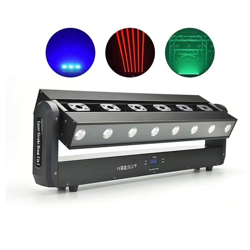 Ruchoma głowica laserowa 3 w 1 Pixel Beam dla DJ-ów 33/61 kanałów