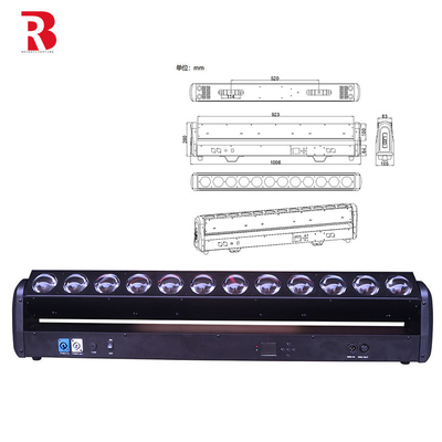 Wnętrze LED Pixel Beam Bar 12pcs 30W RGBWW 4-W-1 LED Wash Stage Light For Club
