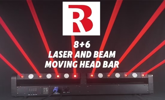 6+8 wiązki i laserowe ruchome światło głowy China Manufacturers